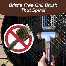 Load image into Gallery viewer, Giddy Up Cordless &amp; Rechargeable Grill Cleaner – Stainless Steel Power Brush