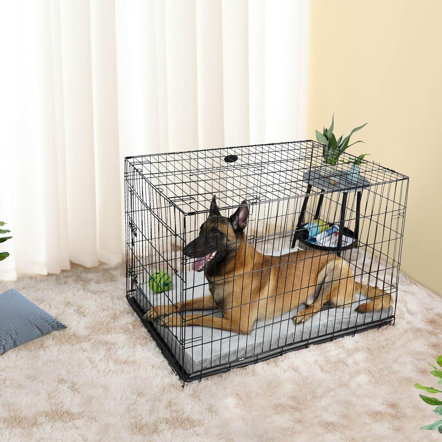 Heavy-Duty Waterproof Dog Bed Cover, Fluffy Design 48"L x 36"W for Large Pets