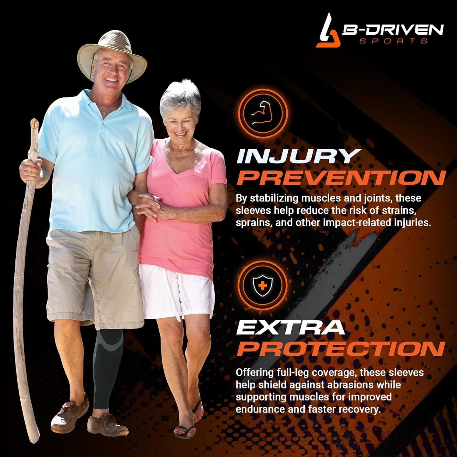 20-30mmHg Full Leg Compression Sleeves - Thigh to Ankle Support for Sports