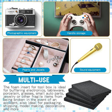 Load image into Gallery viewer, Versatile 4-Piece Polyurethane Foam Insert Set for Camera and Toolbox Protection
