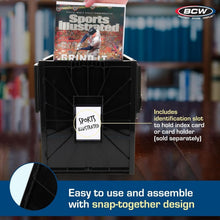 Load image into Gallery viewer, Efficient Organizing with Stackable Magazine and Comic Bins - 15.5 x 9.13 Inches