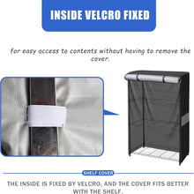 Load image into Gallery viewer, 600D Heavy-Duty Waterproof Dustproof Rack Cover with Zipper - 48"W x 24"D x 72"H