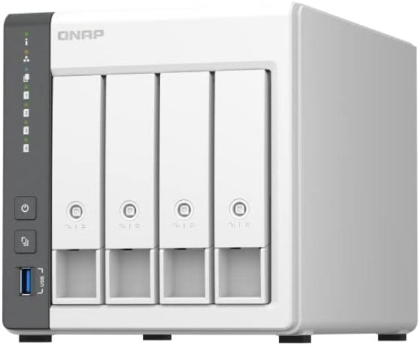 Effortless Backup 4 Bay NAS with Diskless Design, Secure File Access Anywhere