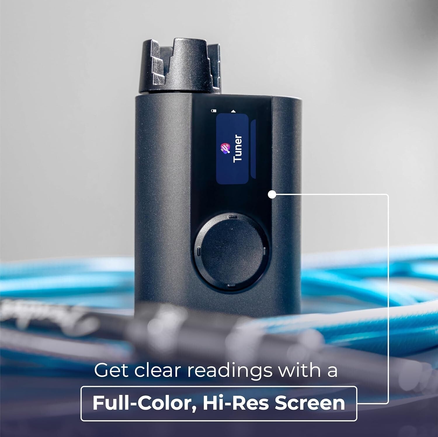 Smart 3-in-1 Automatic Guitar Tuner with Metronome & String Winder | Black