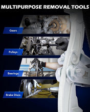 Load image into Gallery viewer, Professional 4-Piece 3-Jaw Bearing Puller Kit with Chrome Finish for Durability