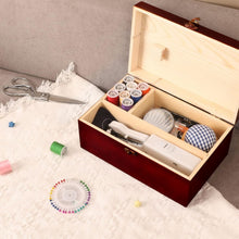 Load image into Gallery viewer, Elegant 153-Piece Mini Sewing Machine Kit in Stylish Wooden Box - Ideal Gift