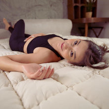 Load image into Gallery viewer, Luxury Handmade Organic Wool Mattress Topper - Moisture-Wicking, Medium Firm
