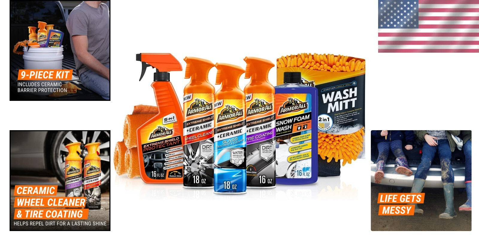 All-in-One Car Care Kit: Complete Cleaning Solution with Microfiber Accessories