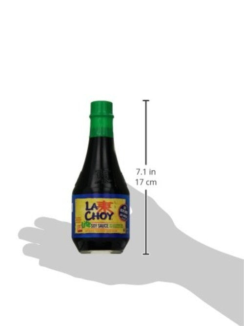 Bulk Lite Soy Sauce, 10 oz Bottles (12 Pack) - Authentic Low Sodium Sauce
