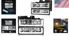 Load image into Gallery viewer, LED Headlight Assembly for 1990-1999 Chevy/GMC C/K &amp; Suburban with DRL