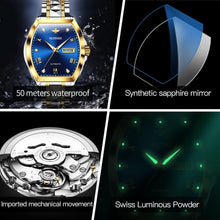 Load image into Gallery viewer, Stylish Men's Automatic Watch with Blue Finish, Date Function &amp; Sapphire Crystal