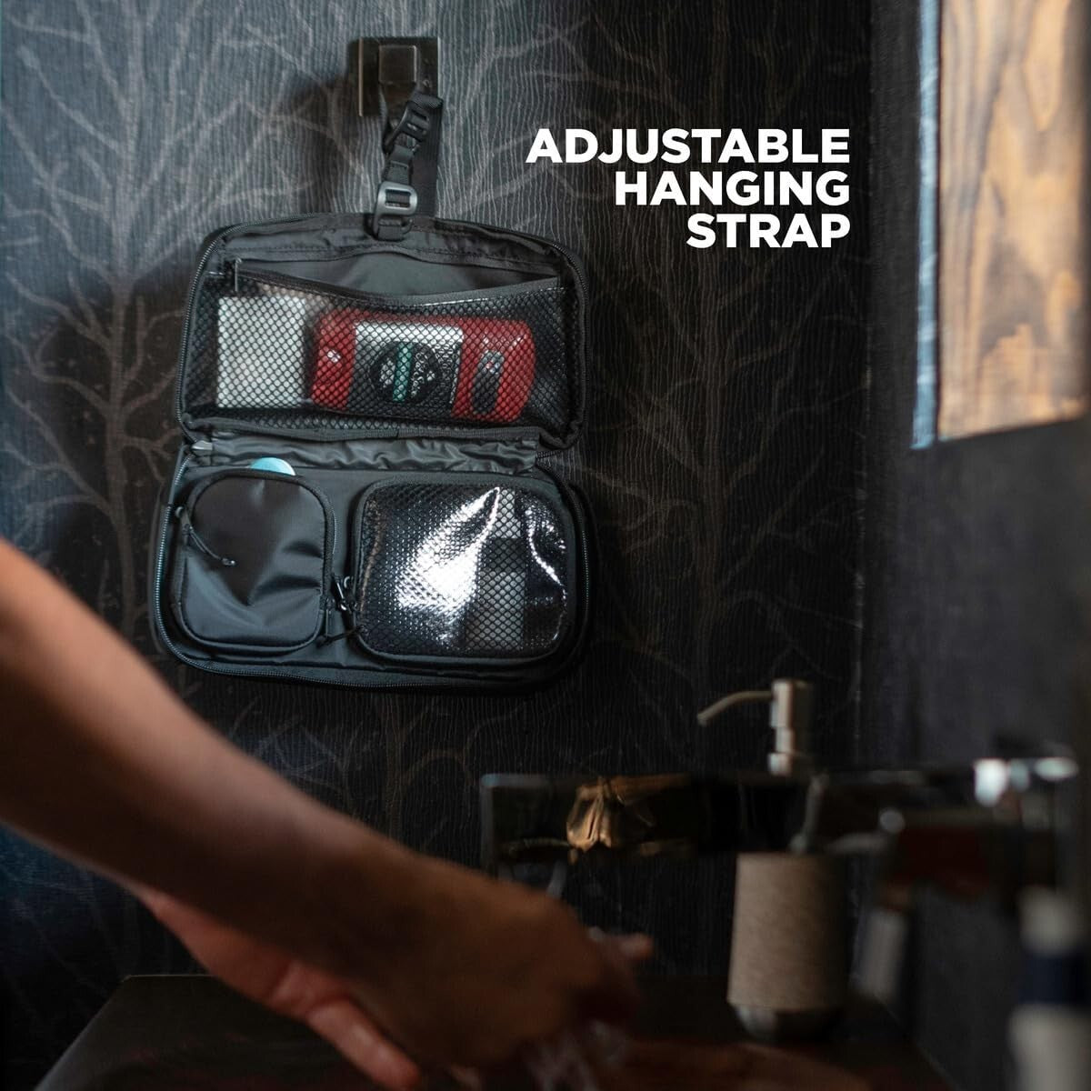 Lightweight Hanging Toiletry Bag for Men & Women - Perfect Travel Companion