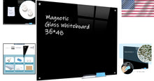 Load image into Gallery viewer, Magnetic Frameless Glass Whiteboard 36" x 48" – Stylish Home &amp; Office Solution