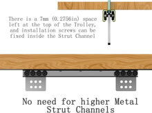 Load image into Gallery viewer, Versatile 4PCS 8-Wheel Trolley Roller Assembly for Strut Channels – Heavy Load