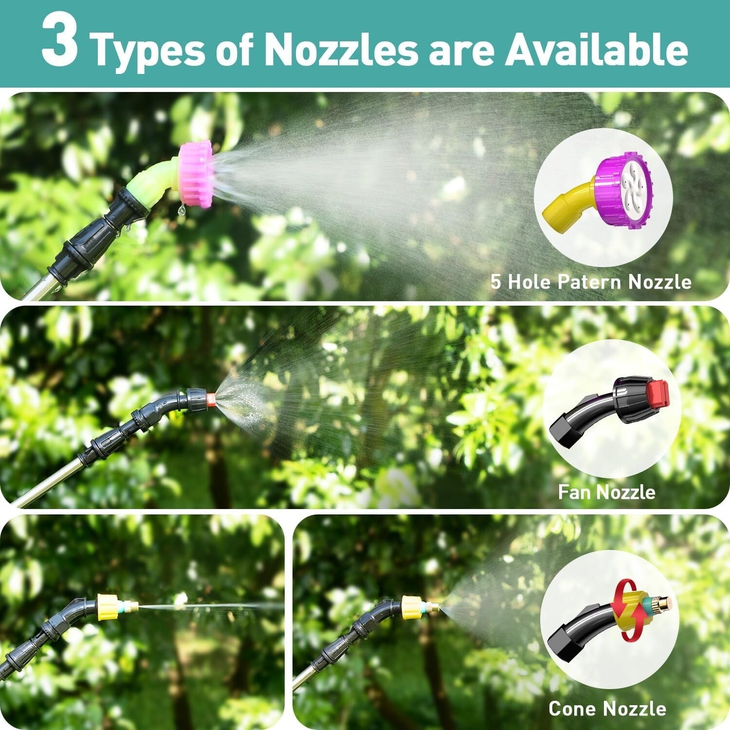 Lightweight 1.8 Gallon Portable Lawn Sprayer - Eco-Friendly Solution for Weeding