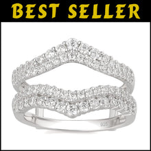 Load image into Gallery viewer, Sparkling Sterling Silver Wedding Band with AAAAA Cubic Zirconia - Gift Ready