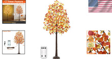 Load image into Gallery viewer, Stunning 6FT Fall Eucalyptus Tree with 130 Lights - Perfect for Indoors/Outdoors