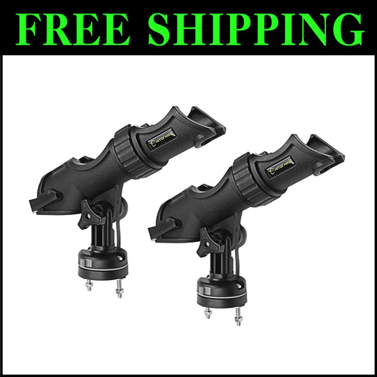 Durable 360-Degree Adjustable Fishing Rod Holder - Perfect for Kayaks & Boats