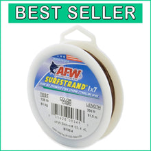 Load image into Gallery viewer, 135lb Breaking Strength Camo Leader Wire - 1x7 Stainless Steel, 300ft Option