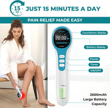 Load image into Gallery viewer, RedRevive Dual-Wavelength Therapy Device - Pain Management for Home &amp; On-the-Go