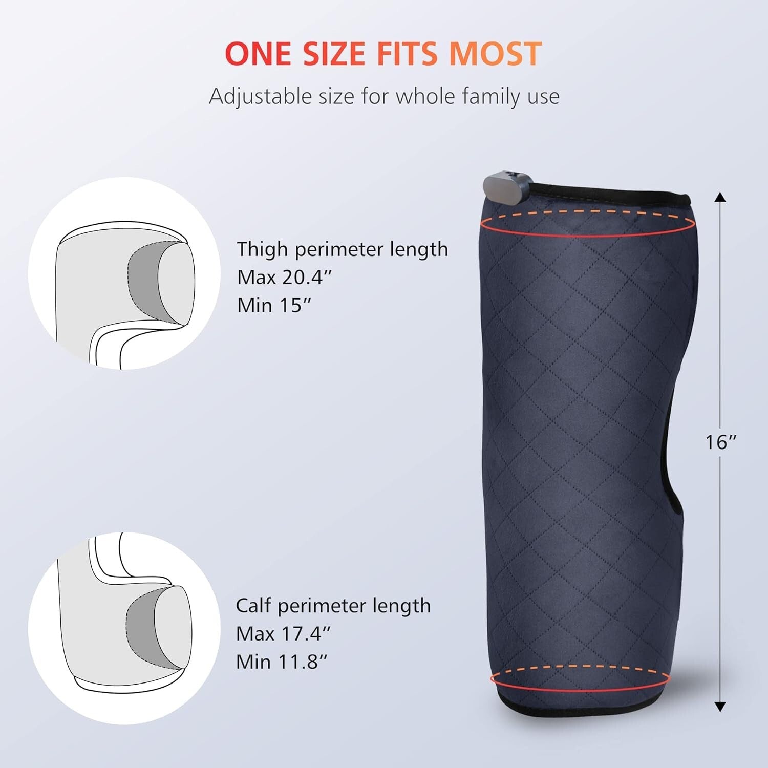 Adjustable Knee Heating Pad with Massage and Vibration - Safe & Effective Relief