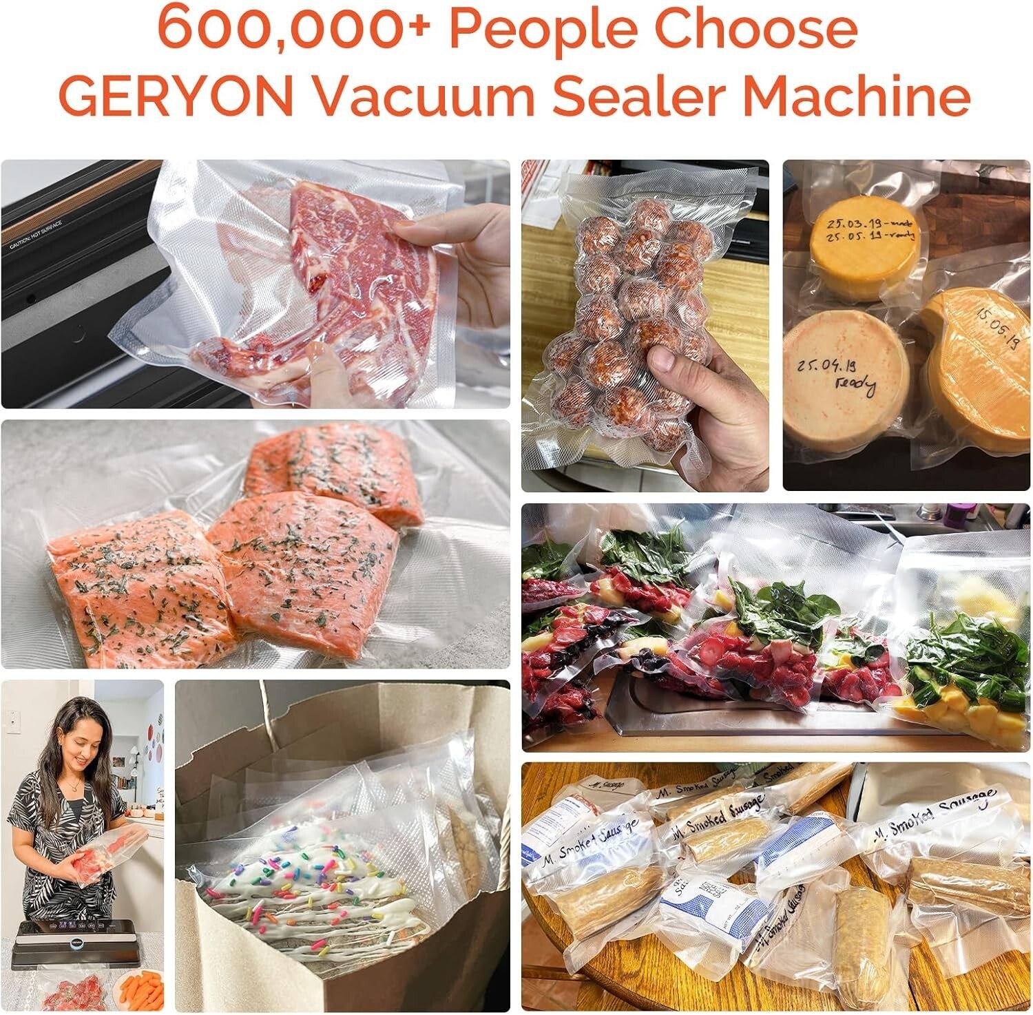 Automatic Vacuum Sealer with Built-in Cutter - Preserve Food Freshness Easily