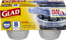 Load image into Gallery viewer, Mini Round Food Storage Containers 4 Oz - 12 Pack for Snacks &amp; Portions