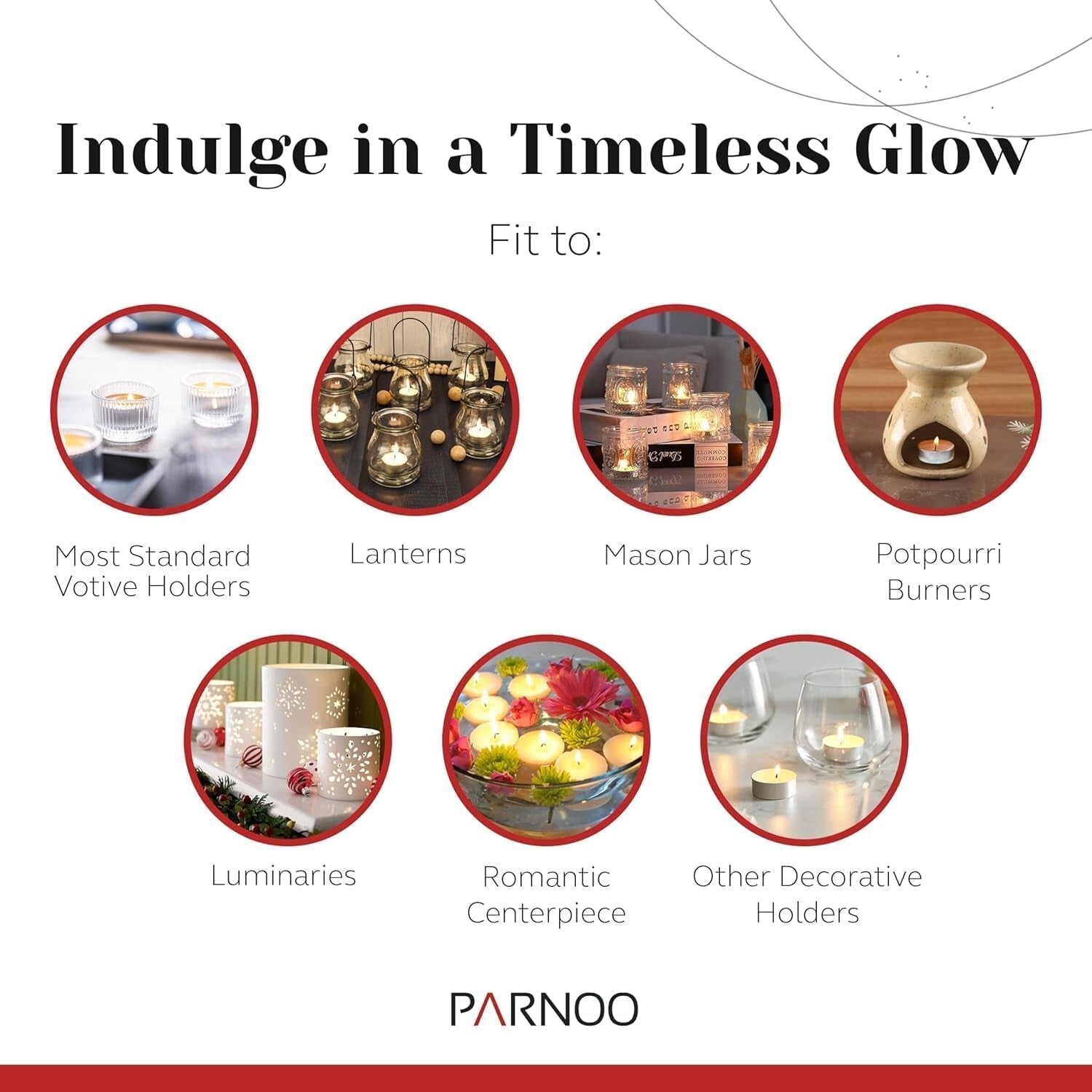 Romantic Dinner & Spa - 500 Pack White Tea Light Candles - 4.5 Hour Burn