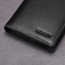 Load image into Gallery viewer, Elegant Vintage Black Calfskin Wallet - 15 Credit Card Slots &amp; Cash Compartment