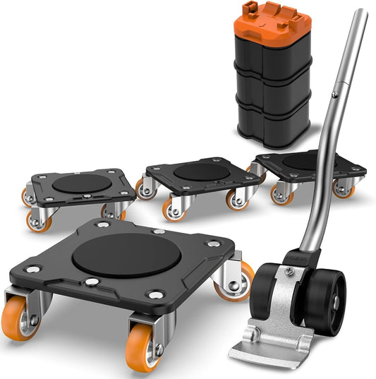 Reinforced Carbon Steel Dolly with Furniture Lifter - Innovative Moving Solution