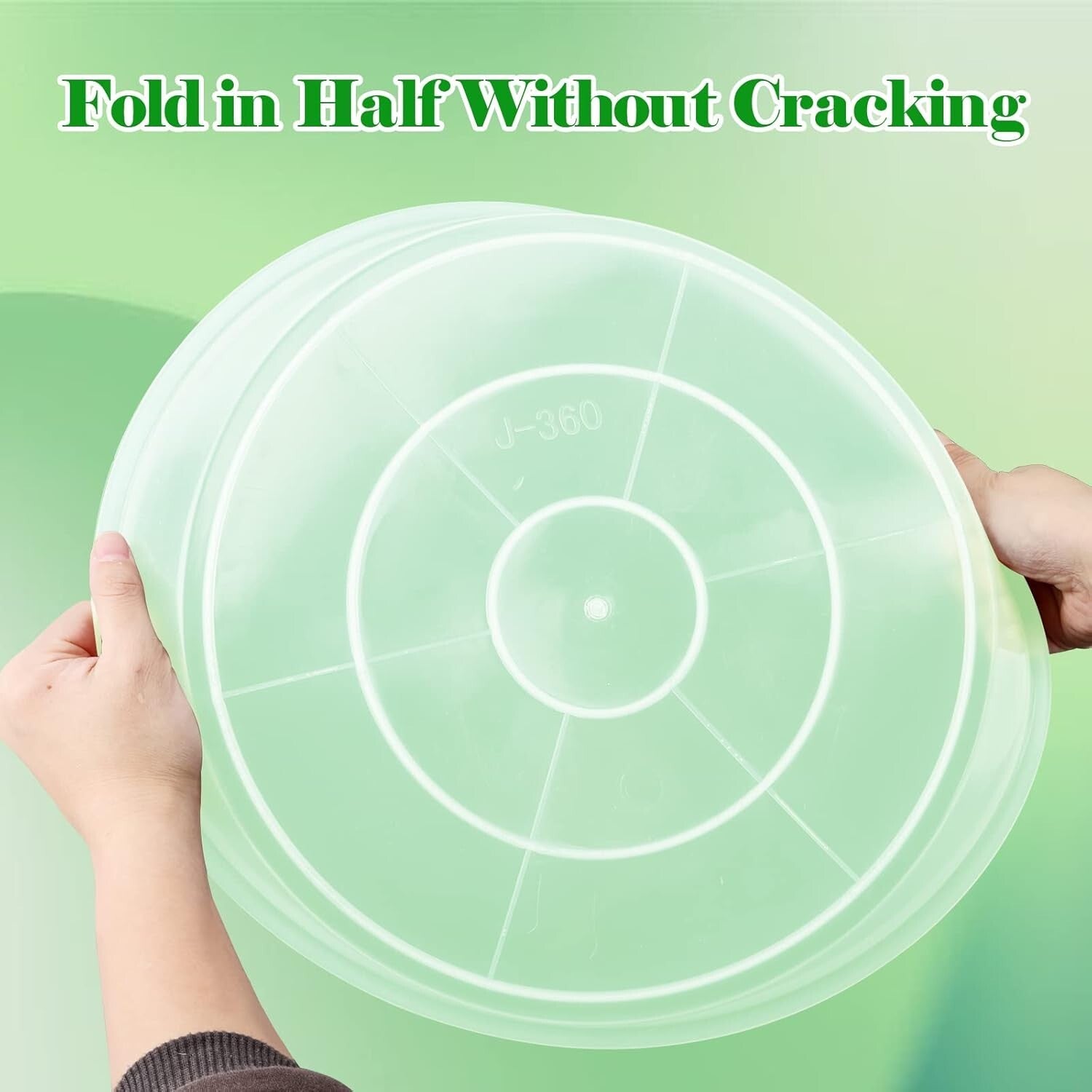 Eco-Friendly 18-Inch Plant Saucers - Pack of 6 Drip Trays for Indoor/Outdoor Use