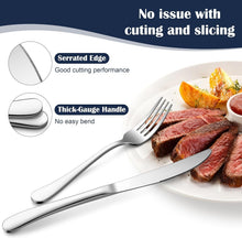 Load image into Gallery viewer, Elegant 60-Piece Cutlery Set - Heavyweight Stainless Steel for Dining Excellence