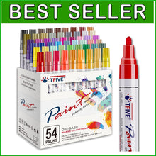 Load image into Gallery viewer, Versatile 54 Color Paint Marker Set - Ideal for Rock, Glass and Fabric Projects