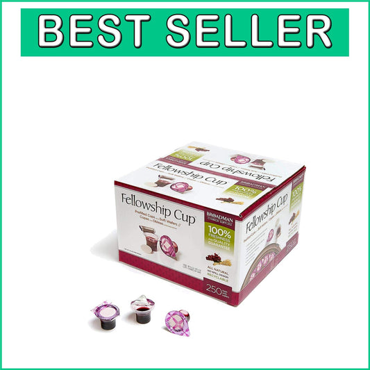 Convenient 250 Count Pre-Filled Communion Cup Set with Juice & Wafer Assembly