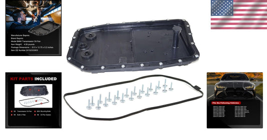 All-in-One Transmission Oil Pan, Filter & Gasket Kit for BMW 335d, 545i, 550i