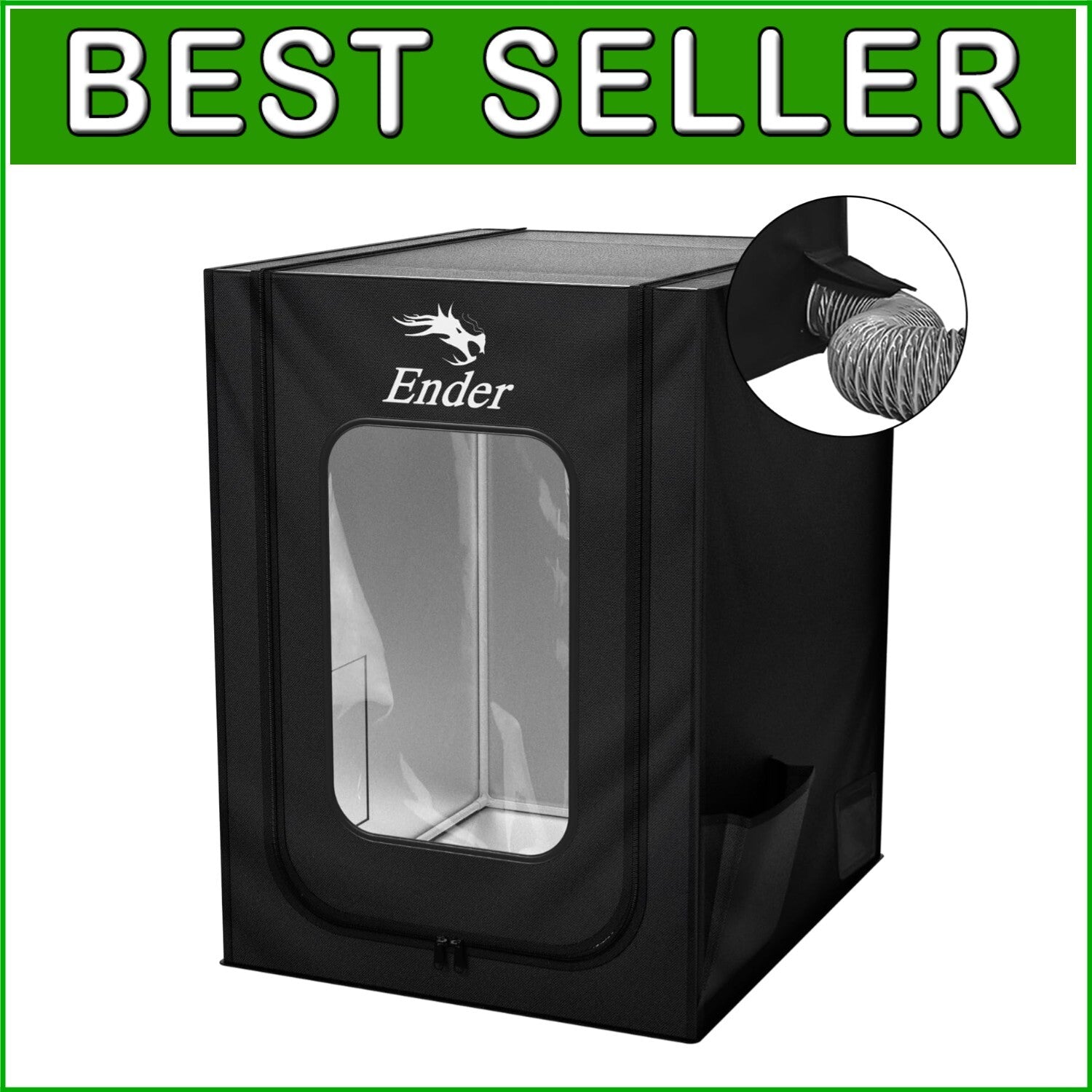 Flame-Retardant 3D Printer Cover for Enhanced Stability - Easy Setup and Storage