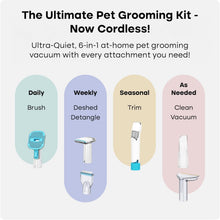 Load image into Gallery viewer, Effortless Dog &amp; Cat Grooming Vacuum: Cordless, Quiet &amp; HEPA Filtration Power