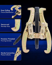 Load image into Gallery viewer, Compact 3 Jaw Gear Puller Kit, 3"-8" - Durable Tools for Easy Component Removal