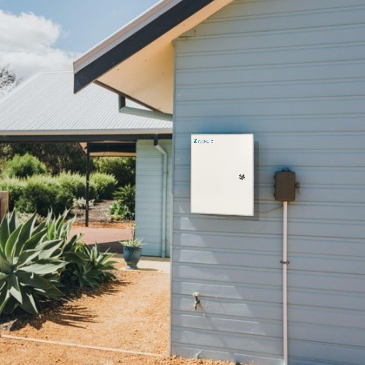 IP66 Waterproof Outdoor Electrical Box 24x16x10'' - Durable & Lockable Enclosure