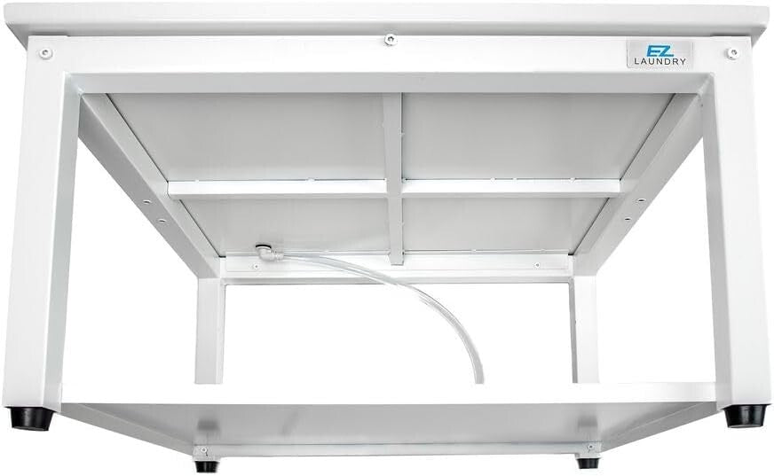 Reinforced Steel Laundry Pedestal - Ergonomic 16" Height, Leak-Proof System