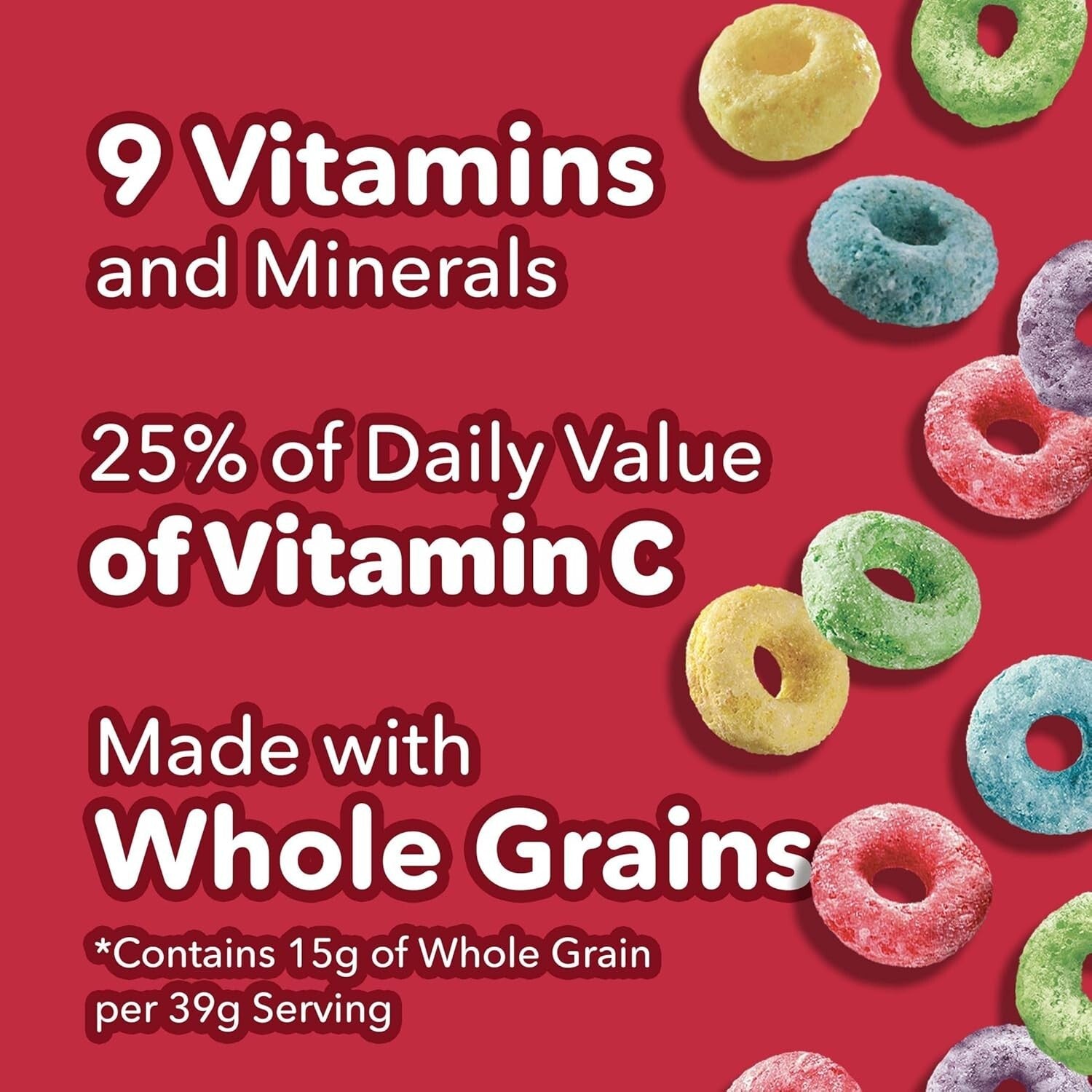 Kellogg's Original Breakfast Cereal - Healthy Fruity Rings, 70 Boxes of 0.95oz