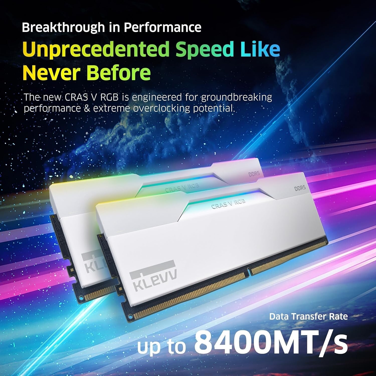 CRAS V RGB 64GB DDR5 6400MHz Gaming Memory - Stunning LED & Overclock Ready