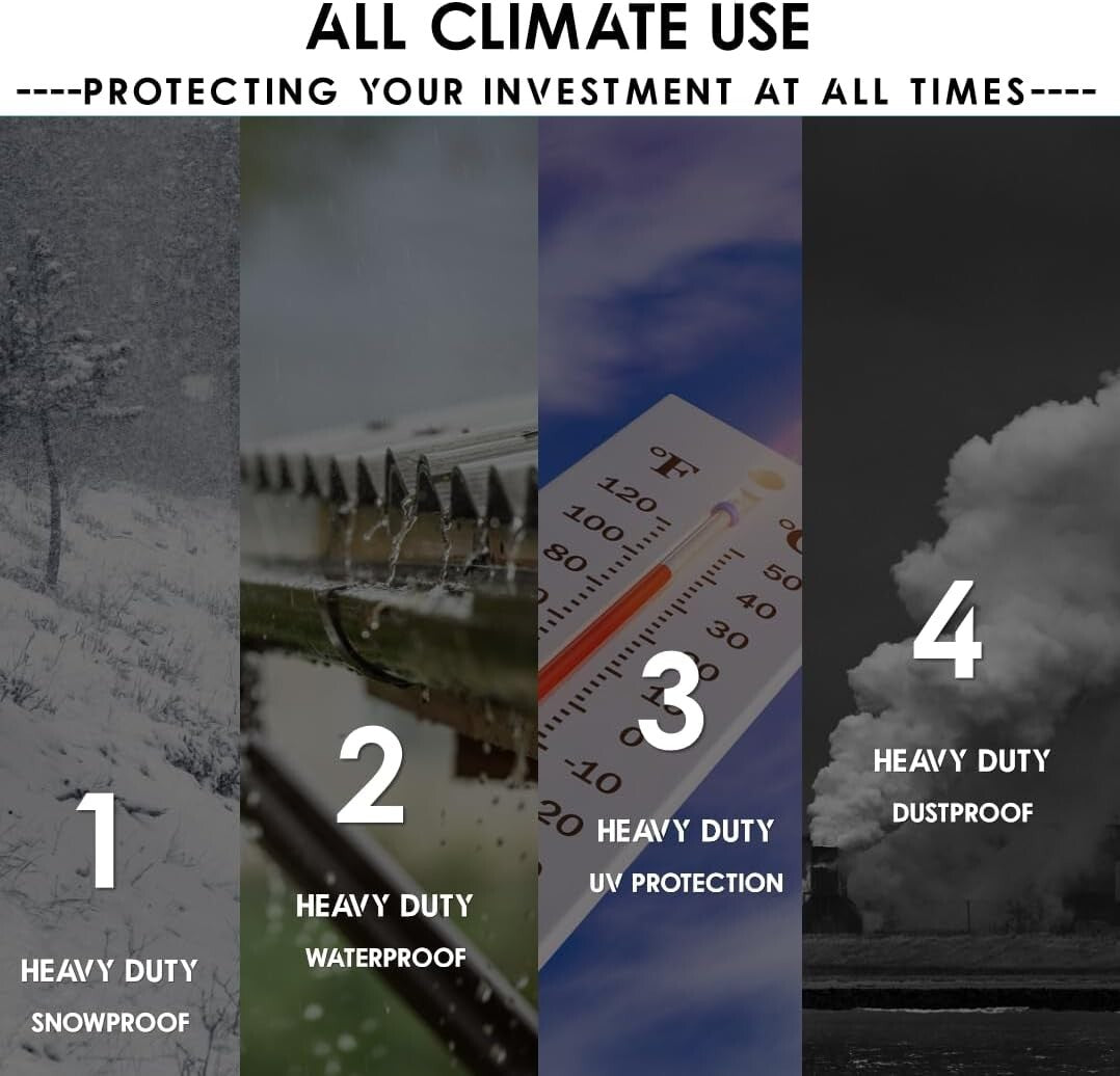 100% Waterproof Heavy Duty Generator Cover – Double Layer Protection, 32x24x24