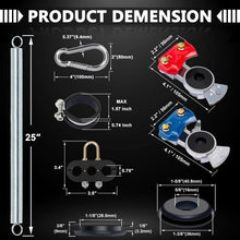 Load image into Gallery viewer, Premium Semi Truck Air Lines: 12 FT ABS Power Hoses with Stainless Steel Clamps