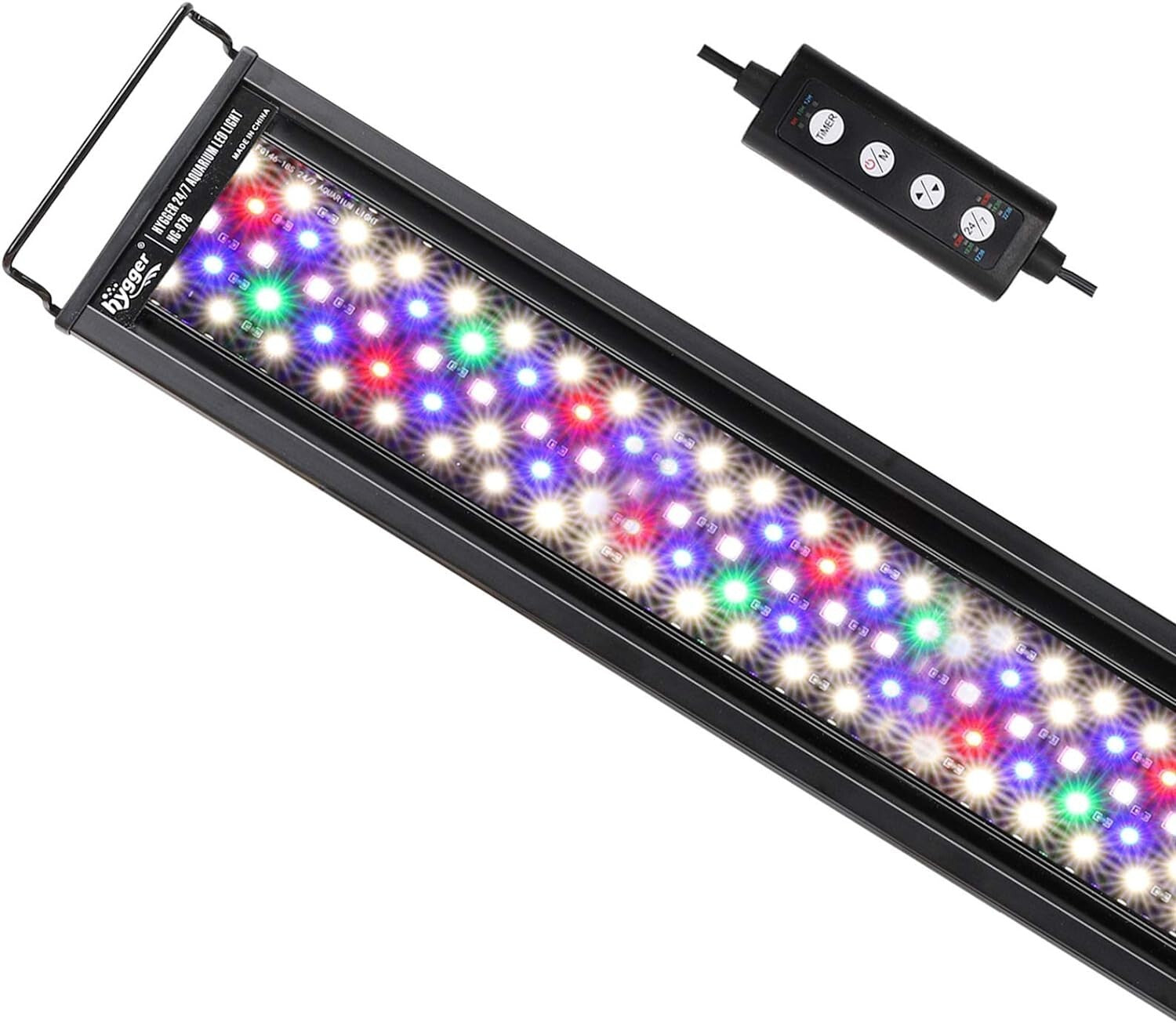 RGB LED Aquarium Light with Remote Control – Perfect for 18-24" Freshwater Tanks