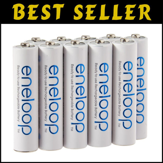 Long-Lasting 800mAh NiMH Rechargeable Batteries for Home Electronics - 10 Pack