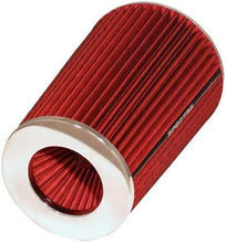 Load image into Gallery viewer, Universal Clamp-On High-Flow Air Filter: Red, 8.75” Height for Power &amp; Savings