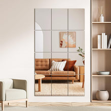 Load image into Gallery viewer, Versatile 16"x12" Frameless Wall Mirrors - 12 Piece Home Gym &amp; Living Room Set