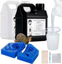 Load image into Gallery viewer, Sapphire Blue Silicone Mold Making Kit - 4.4 lbs of Versatile Casting Material