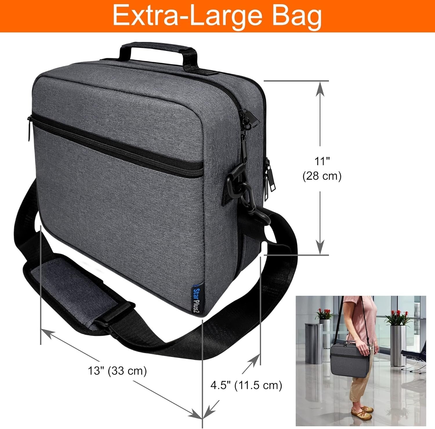 Extra-Large Pill Bottle Organizer: Travel Medicine Bag with Lock & 19 Pockets